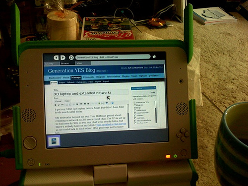 editing blog post with XO