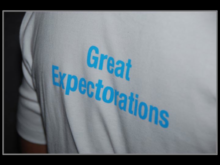 Great Expectorations shirt - get it?