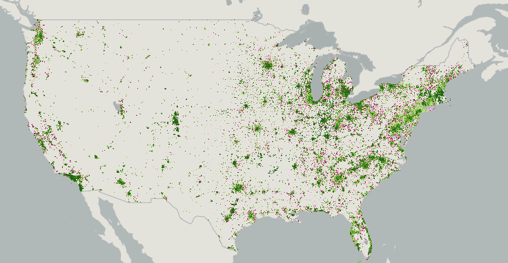 Consumer Broadband Test vs Advertised broadband map