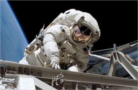 Internation Space Station spacewalk